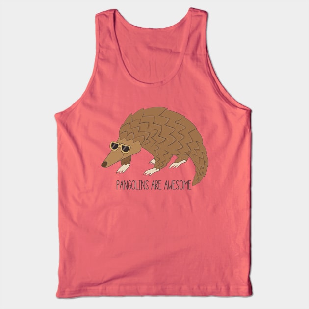 Pangolins Are Awesome Tank Top by Dreamy Panda Designs